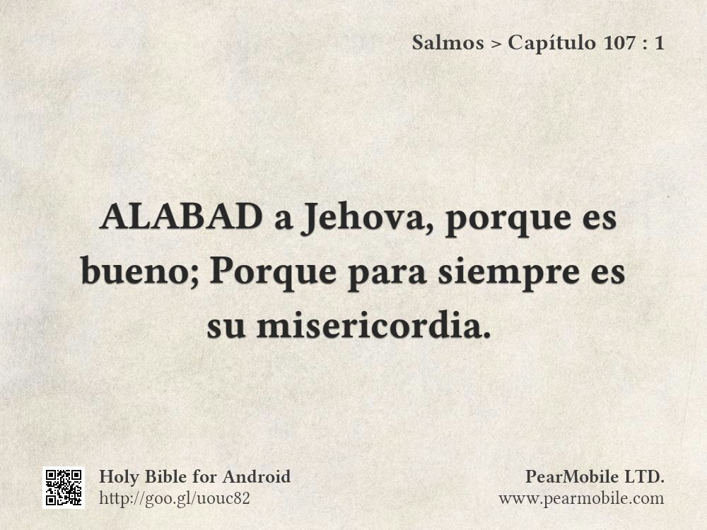 Salmos, Capítulo 107:1